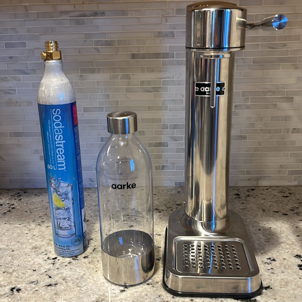 aarke Carbonator III Premium - Stainless Steel-  Sparkling & Seltzer Water Maker